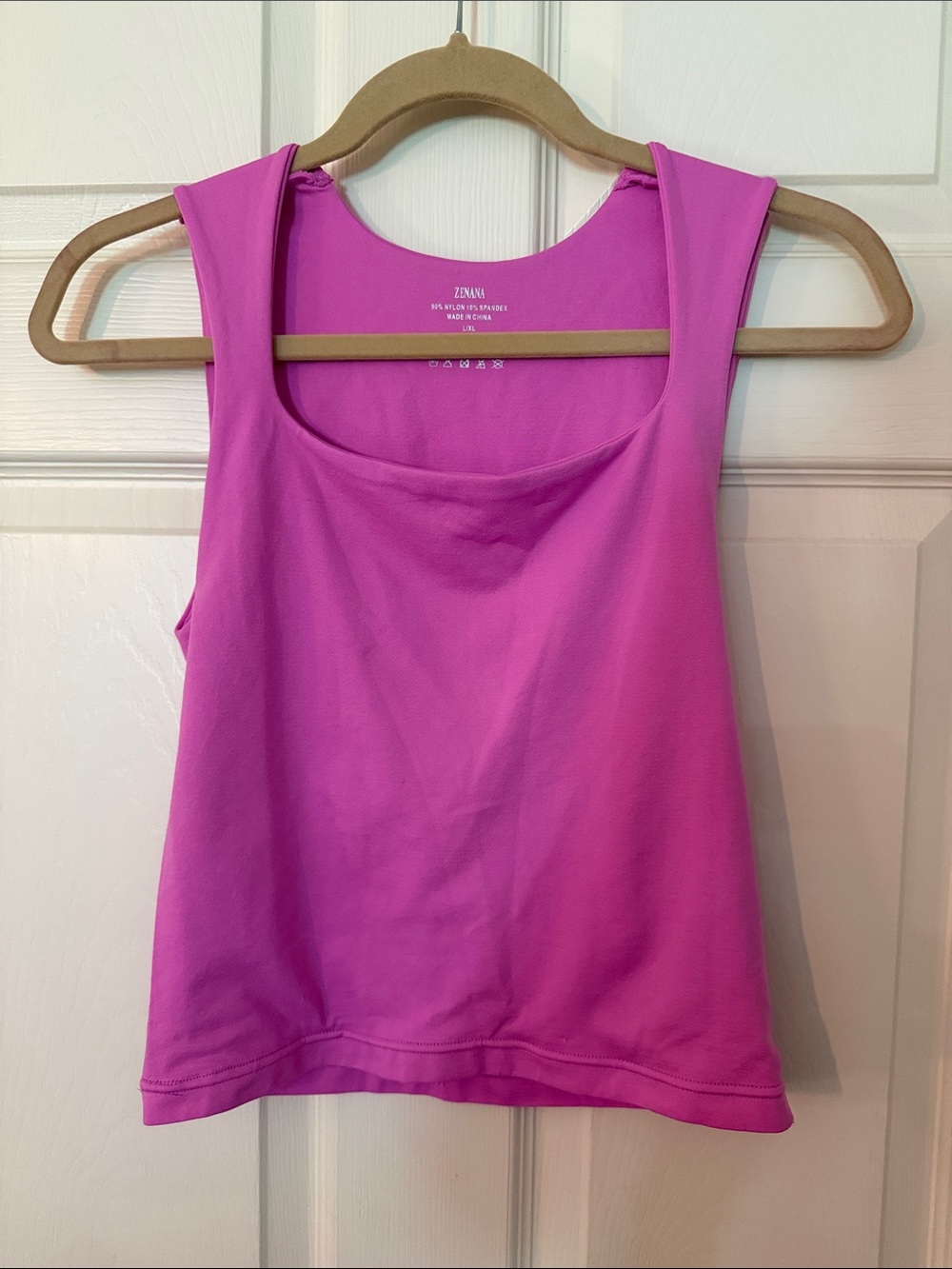 Zenana Seamless Double Layered Square Neck Tank Top - NWOT